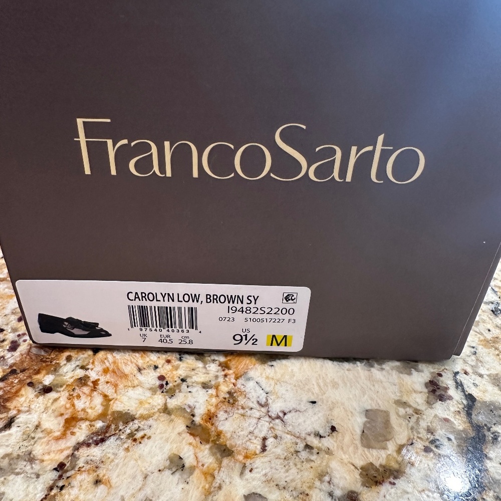 Franco Sorto Carolyn Low, Brown, size 9.5 M